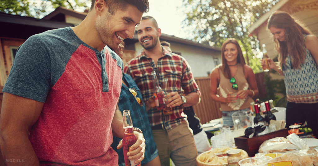 Friends at a BBQ