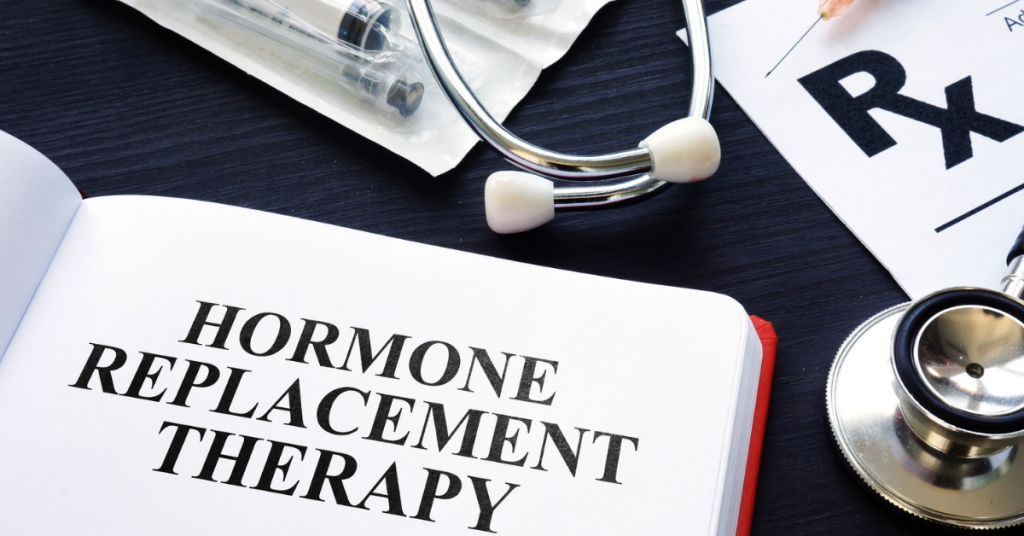 Medical note that states Hormone Replacement Therapy